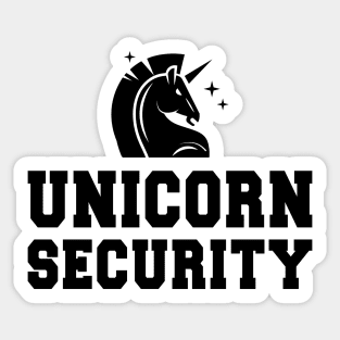 Unicorn Security Sticker